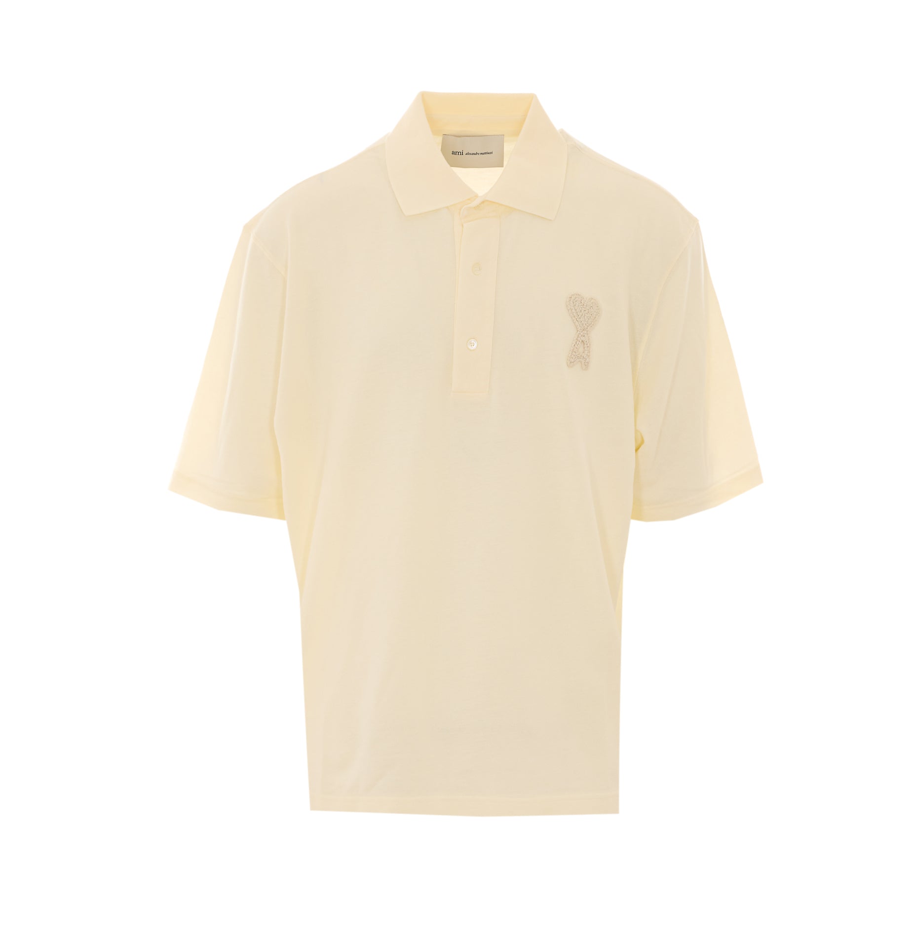 Ami Alexandre Matiussi T-Shirts And Polos Yellow Cotone