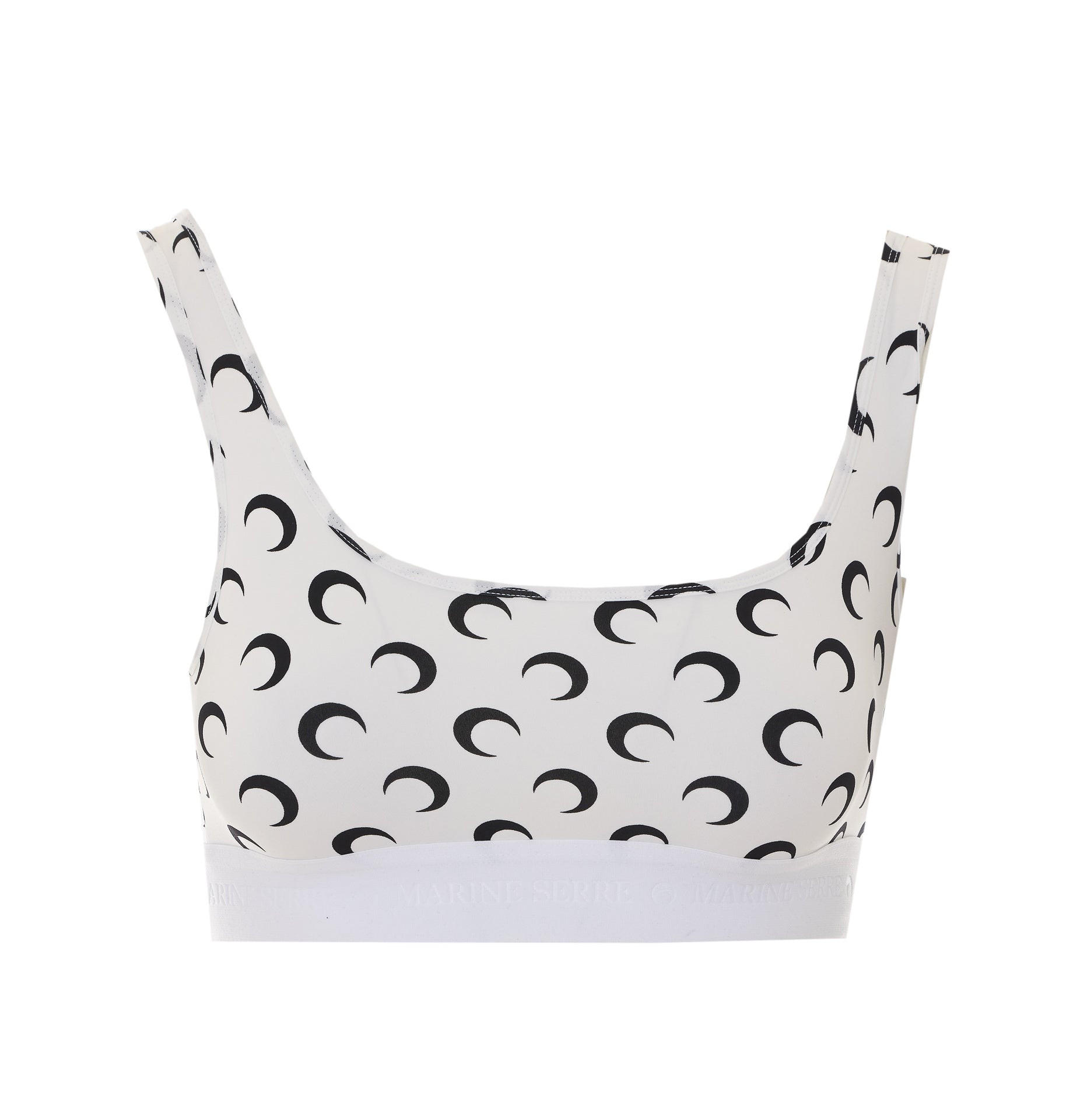 Marine Serre Top White Cotton