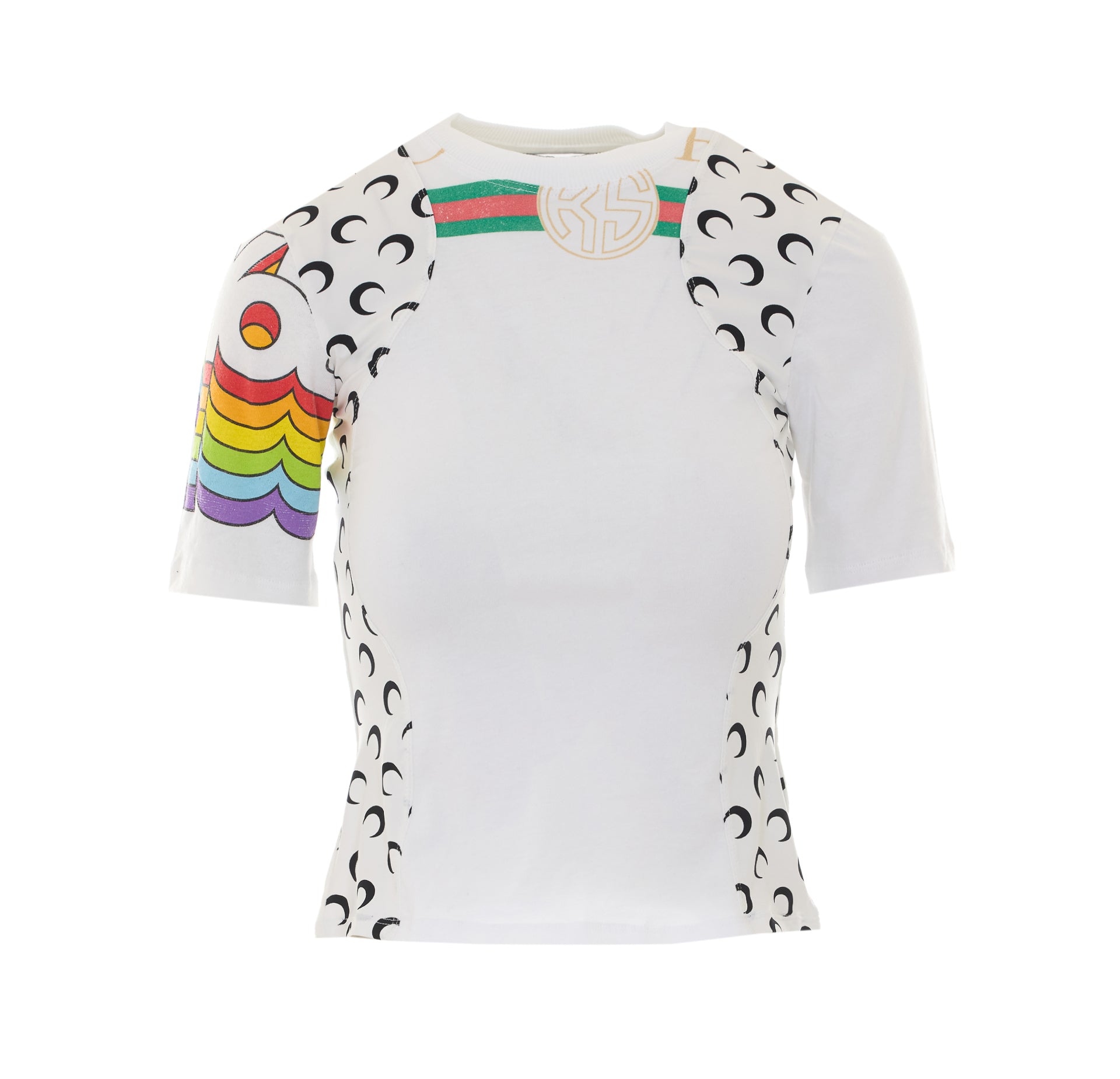 Marine Serre T-Shirts And Polos White Cotton