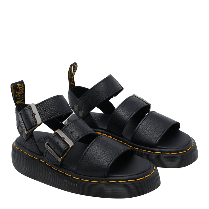 Dr Martens Black Calf Leather/rubber Sole