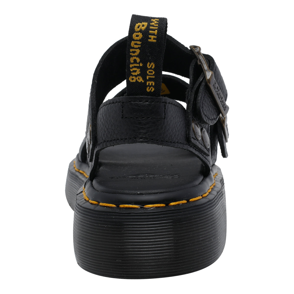 Dr Martens Black Calf Leather/rubber Sole