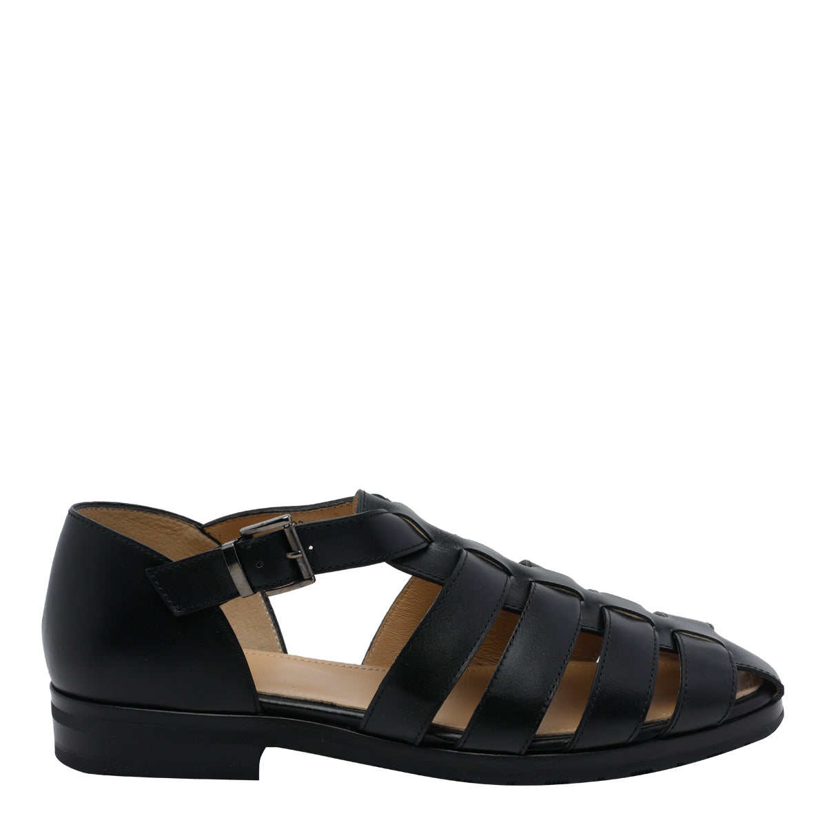 Paraboot Black Calf Leather/rubber Sole