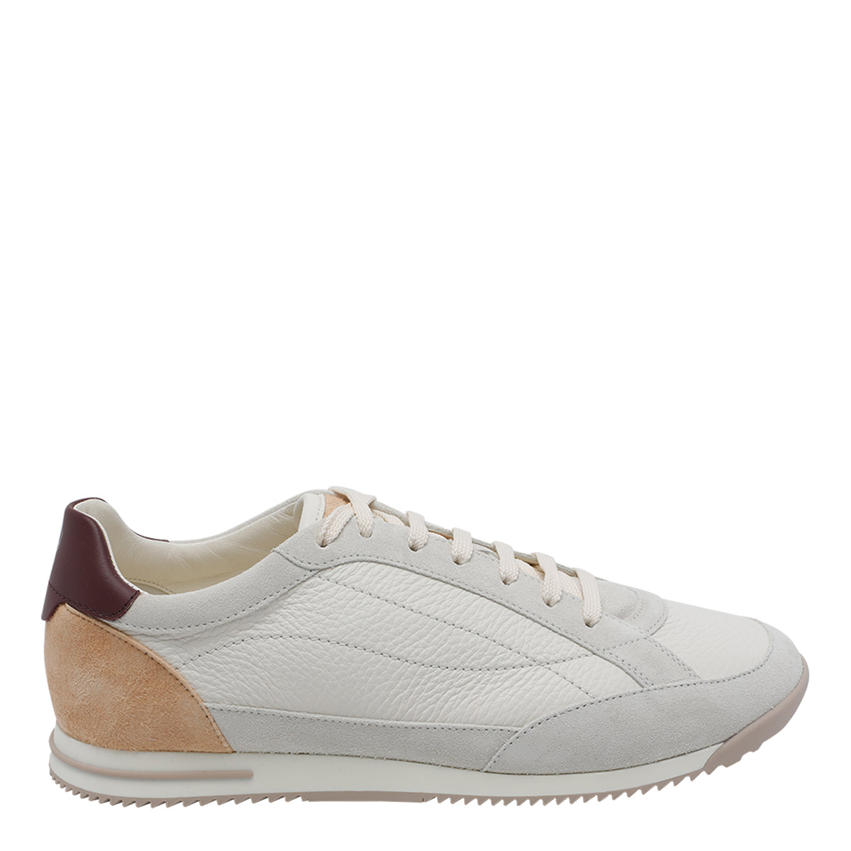 Brunello Cucinelli Sneakers White Calf Leather/rubber Sole