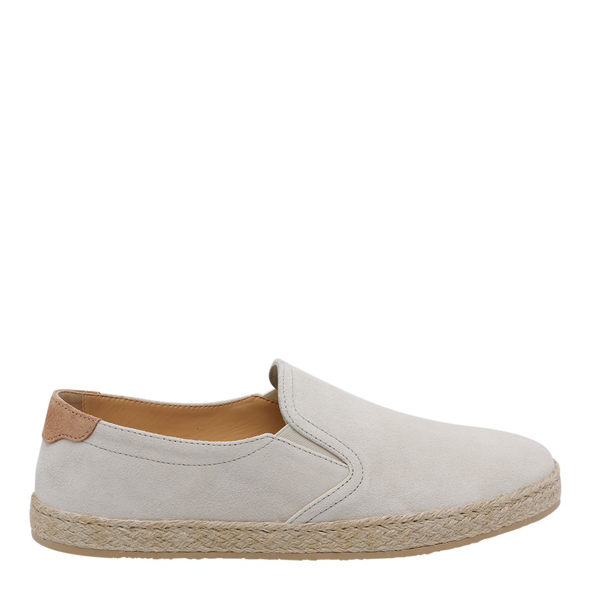 Brunello Cucinelli Flat Shoes White Calf Leather/rubber Sole
