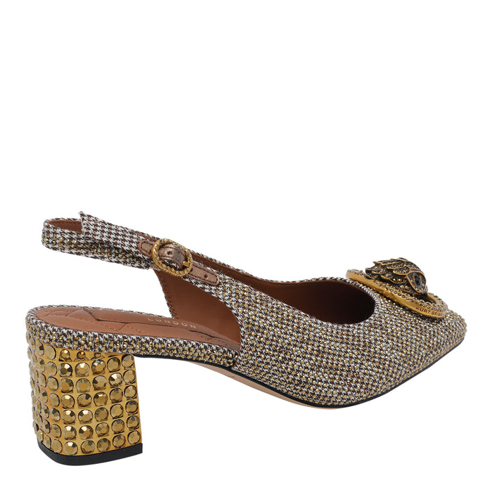 Kurt Geiger Beige Fsbric/rubber Sole