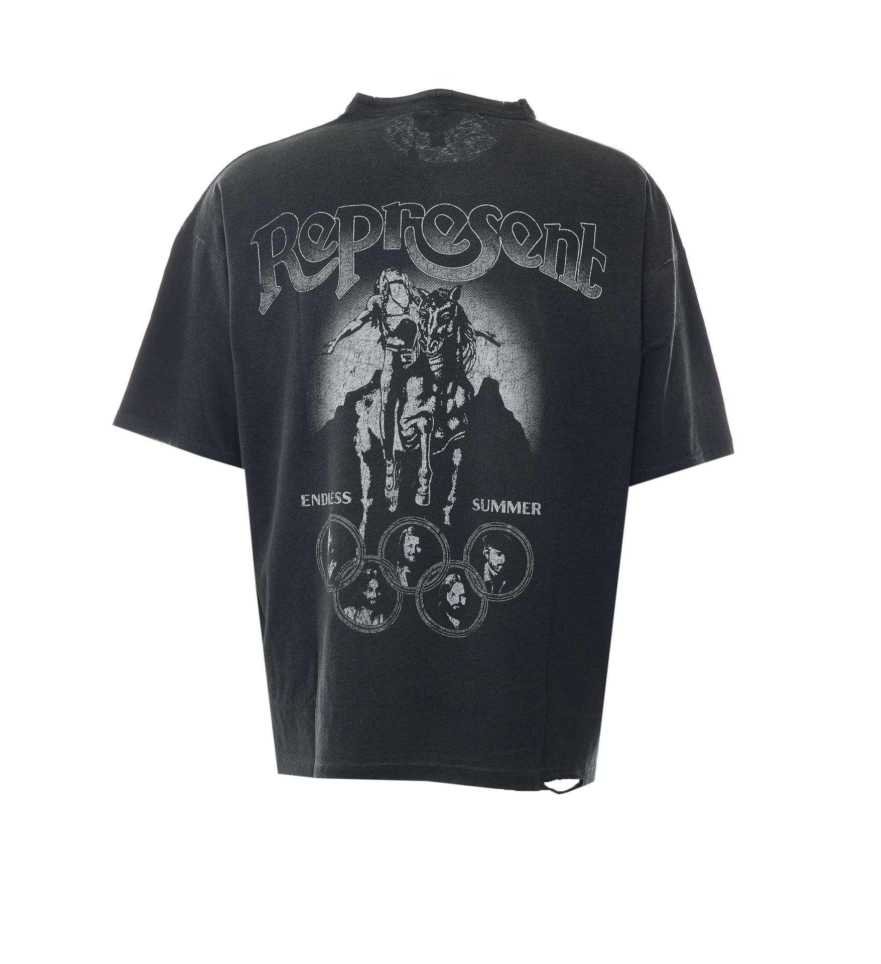 Represent T-Shirts And Polos Black Organic Cotton