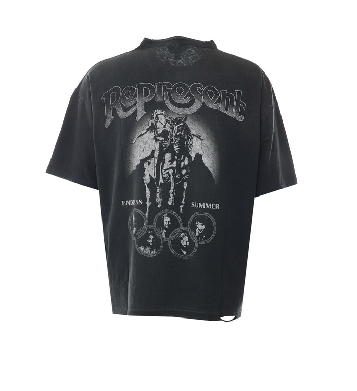 Represent T-Shirts And Polos Black Organic Cotton