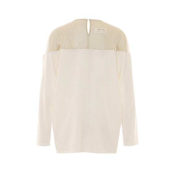 Mm6 Maison Margiela T-Shirts And Polos White Cotton
