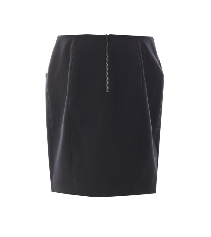 Balmain Skirts Black Virgin Wool