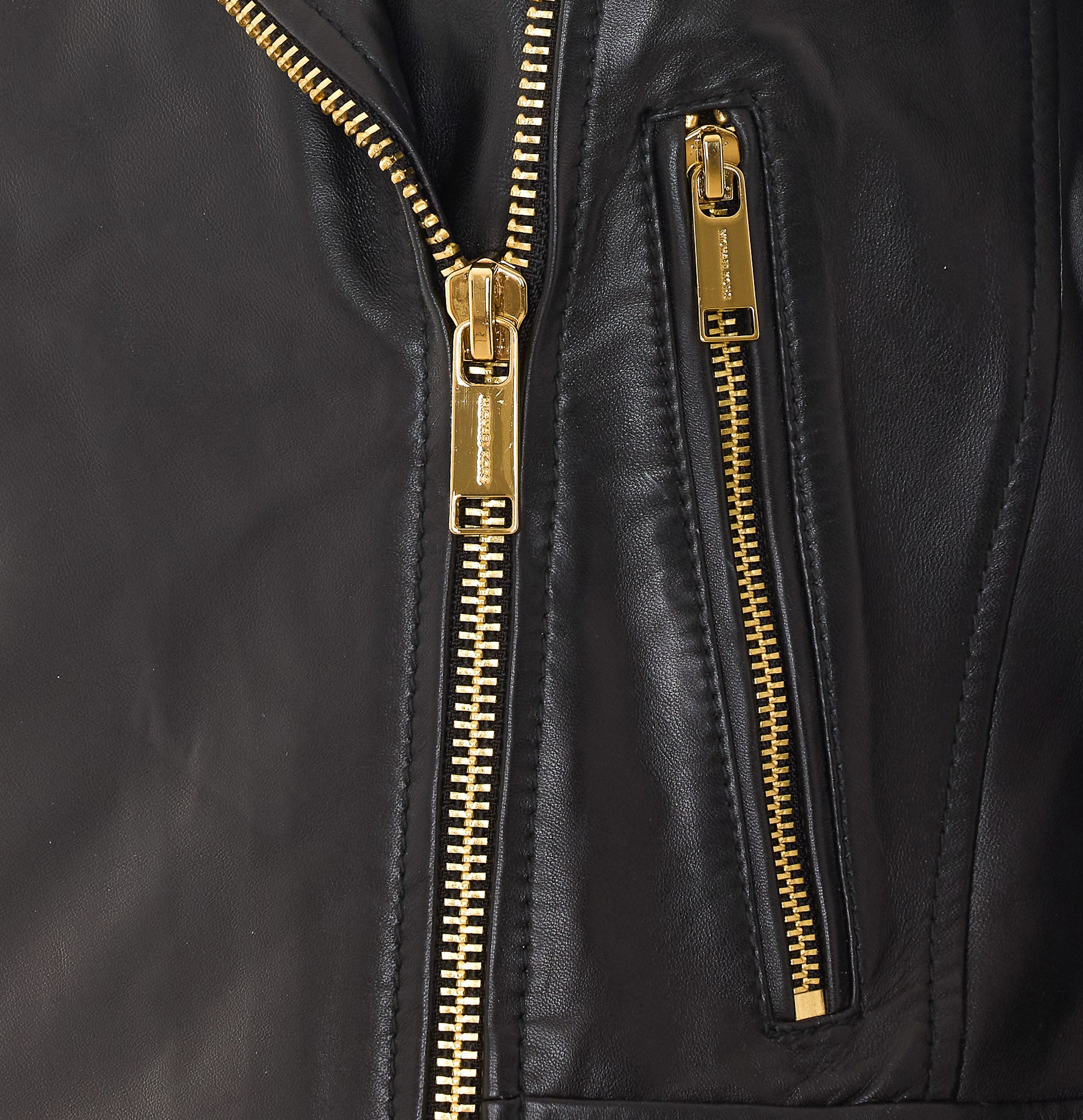 Michael Kors Jackets Black Lamb Leather