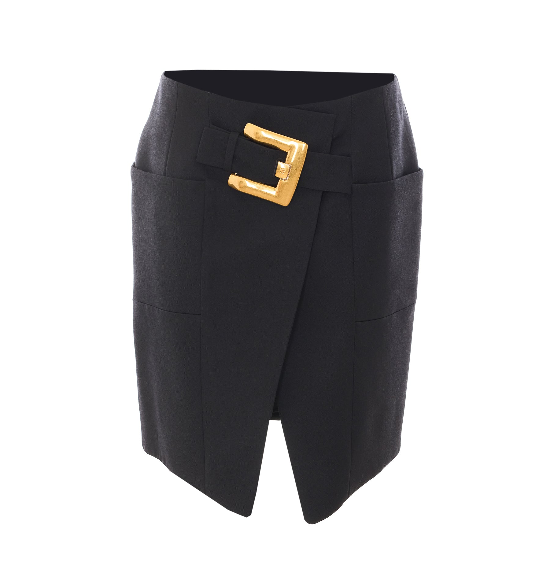 Balmain Skirts Black Virgin Wool