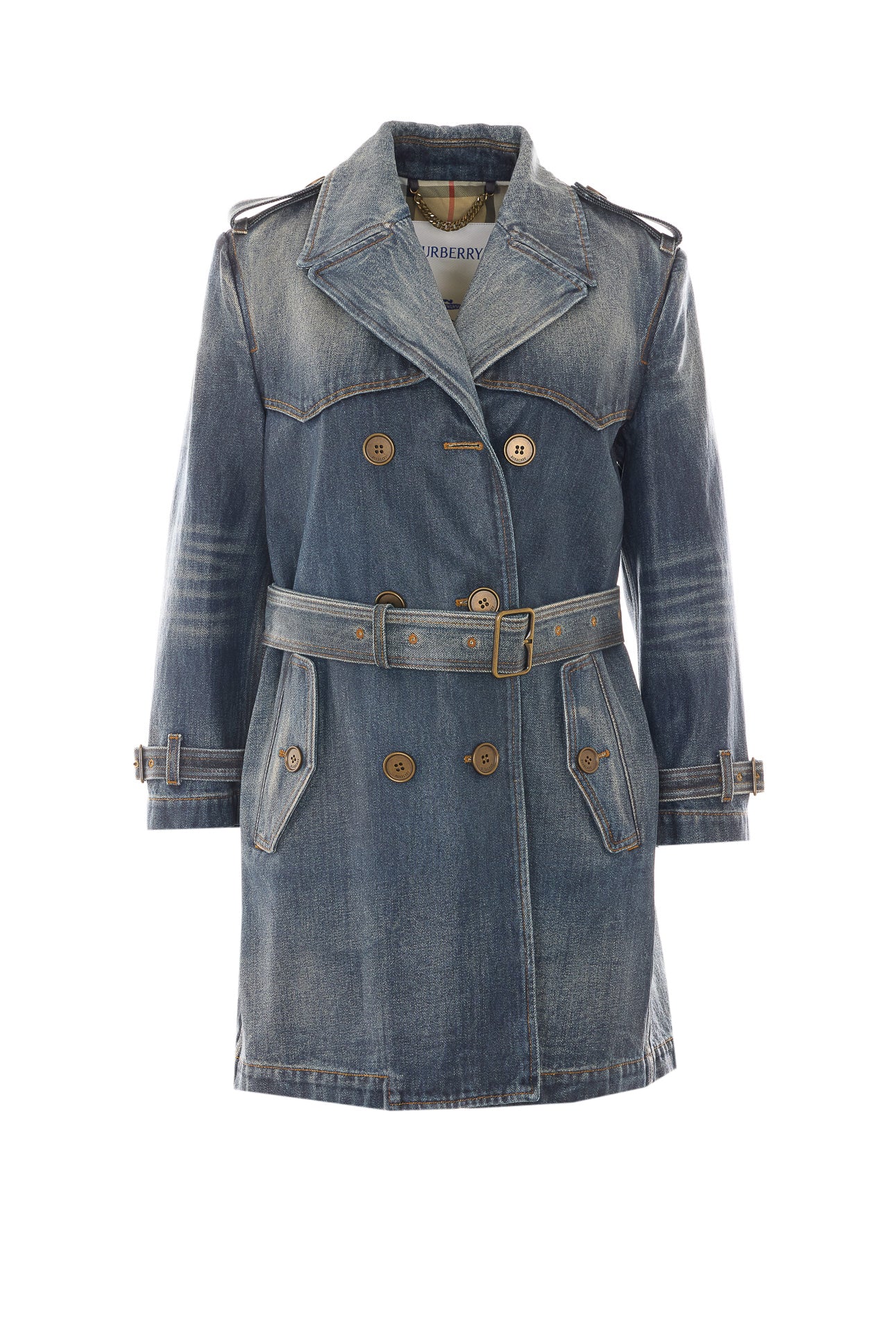 Burberry Jackets Blue Polyester