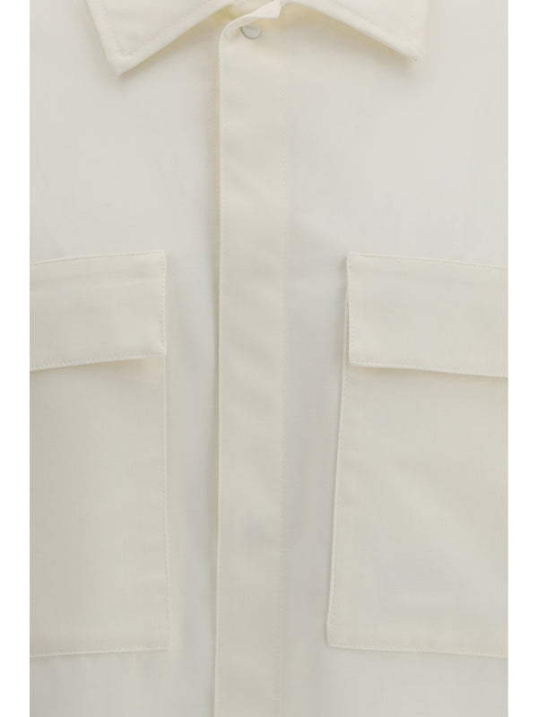 Oversized Bowling Shirt Natural General Polyester