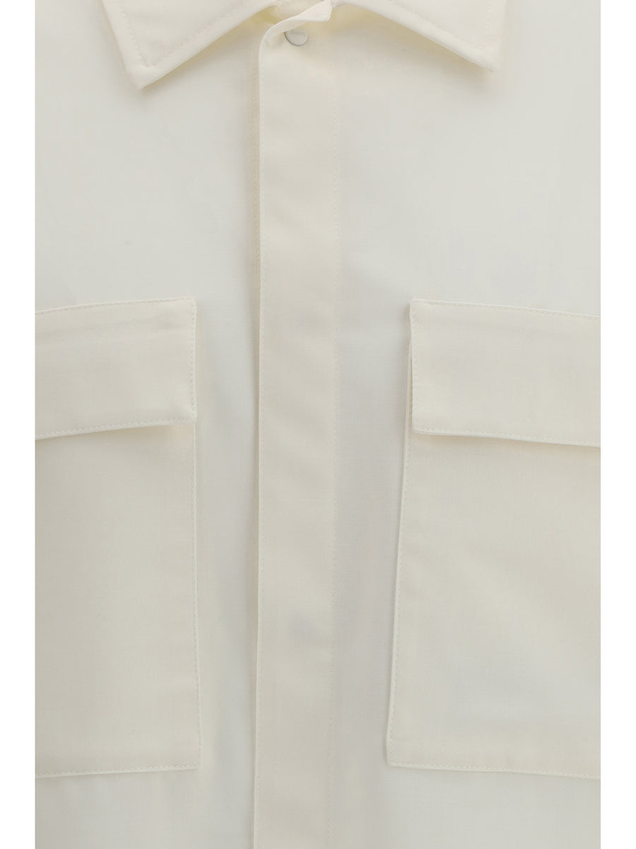 Oversized Bowling Shirt Natural General Polyester