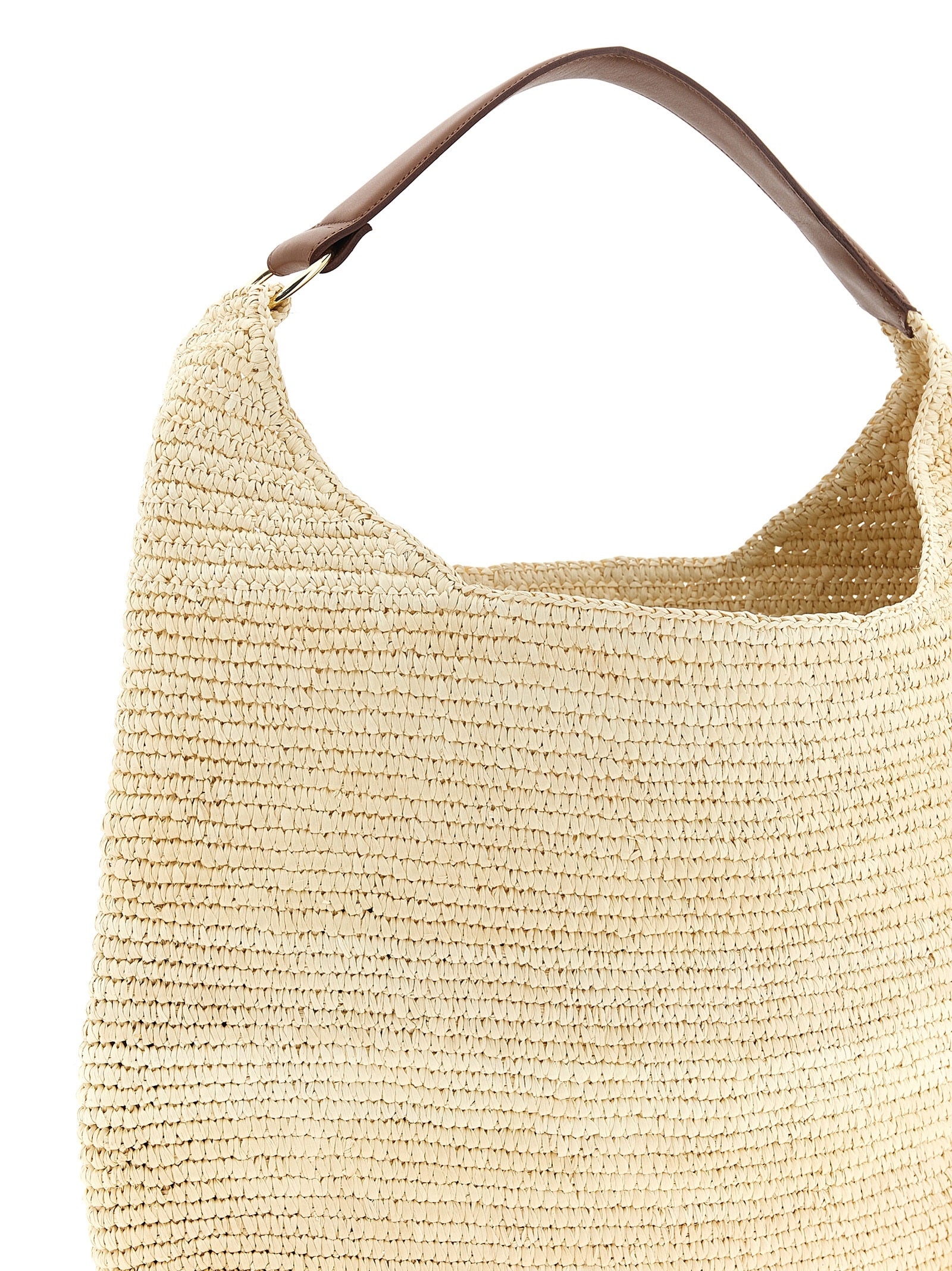 Cristiana shoulder bag Brown Raffia