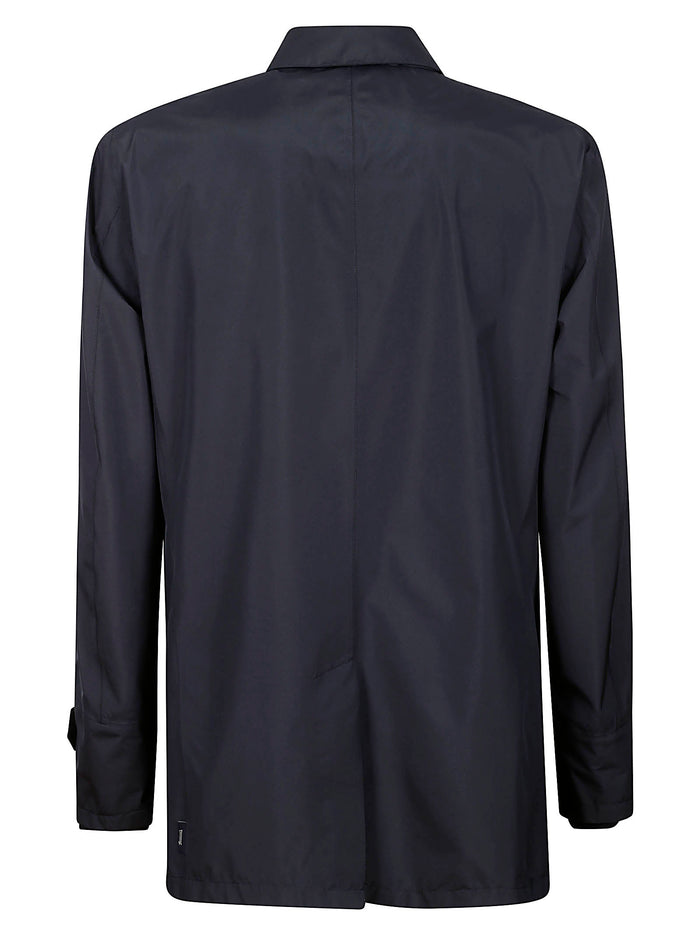 Trench Blue Polyester Coat