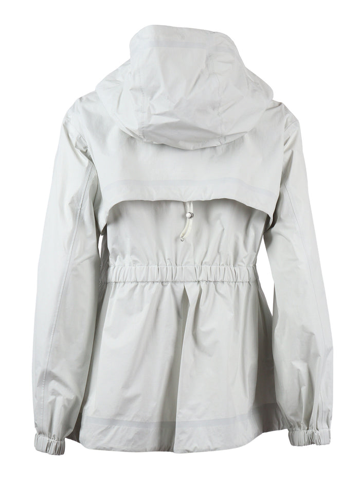 UNERI - WOMAN HOODED JACKET White Short Puffer