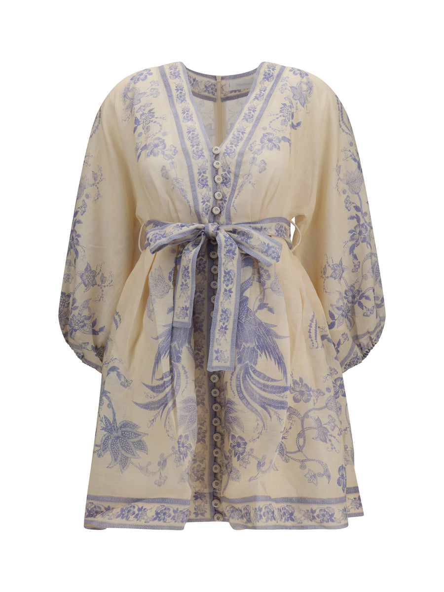 Zimmermann 100% linen dress in cream