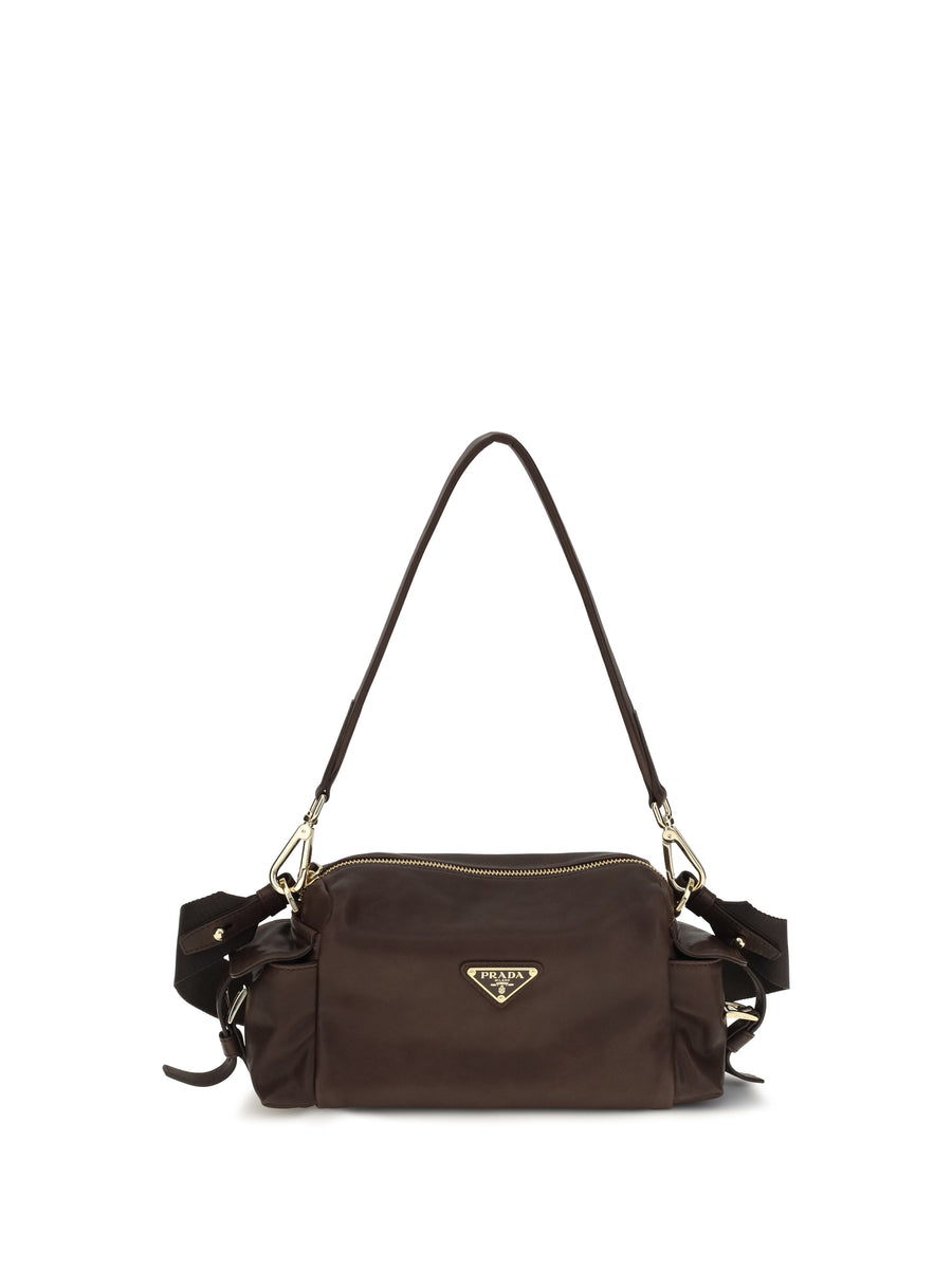 Shoulder Bag Explore Nappa Leather Burnt Brown / Calf