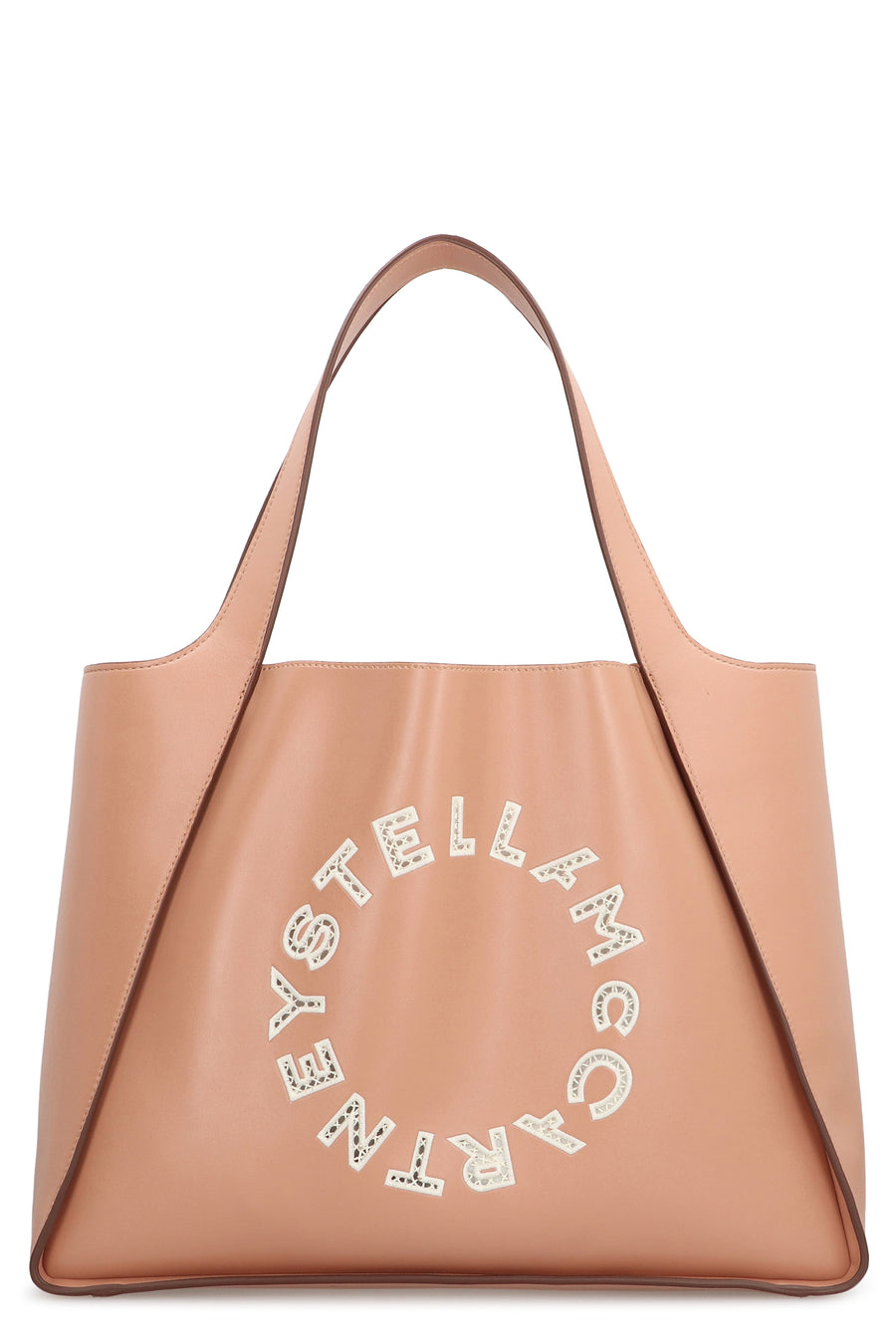 Logo Tote Bag Pink Polyurethane