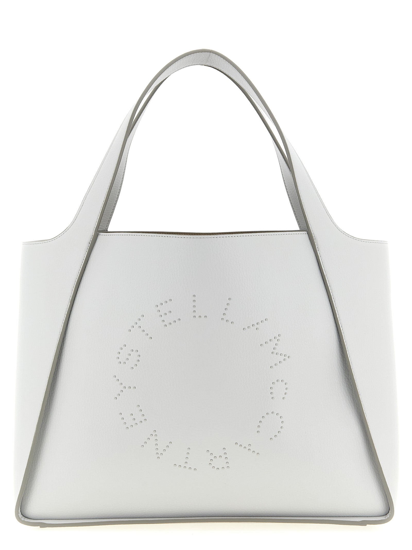 Logo Tote shopping bag Gray Polyamide