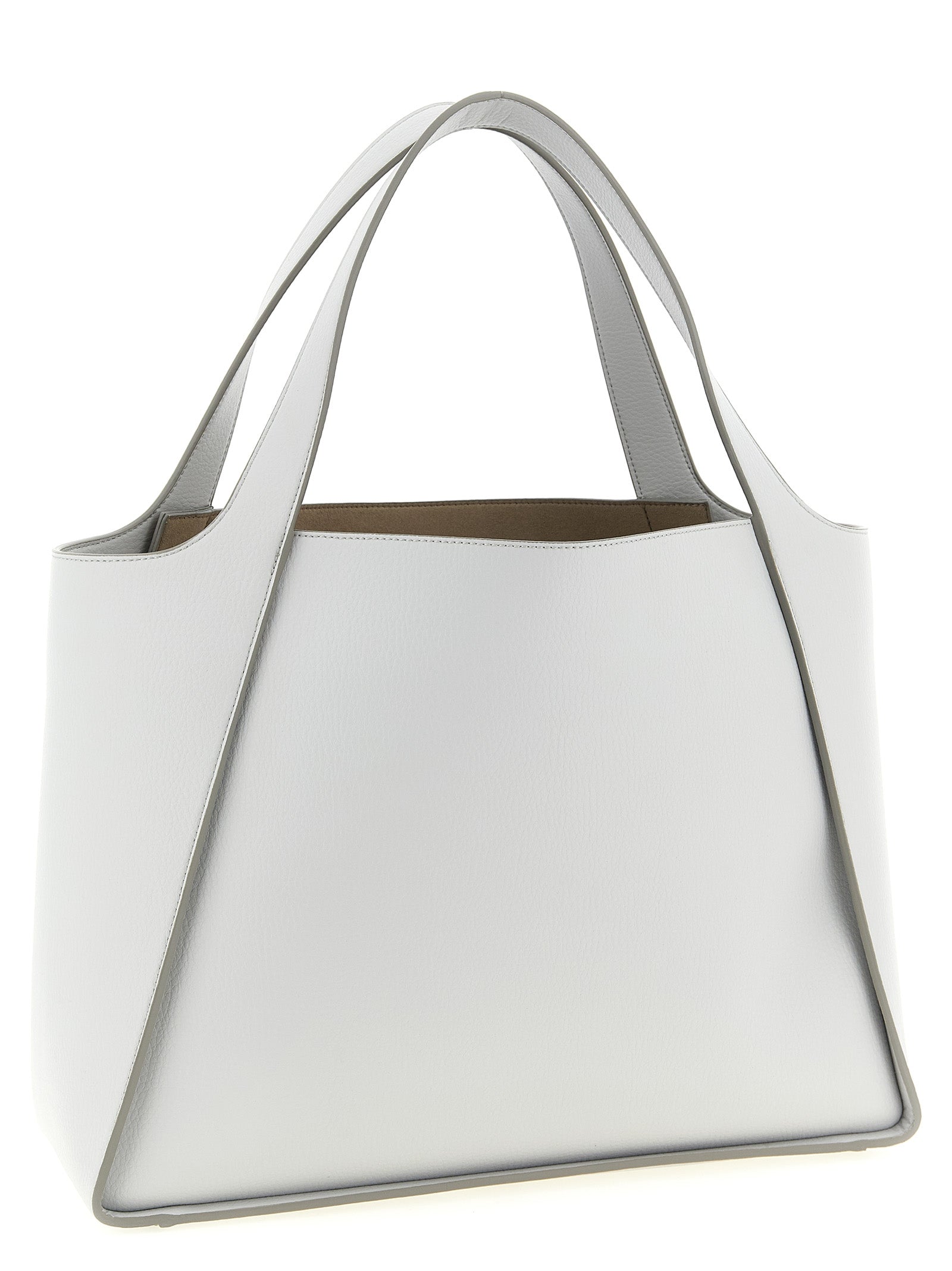 Logo Tote shopping bag Gray Polyamide