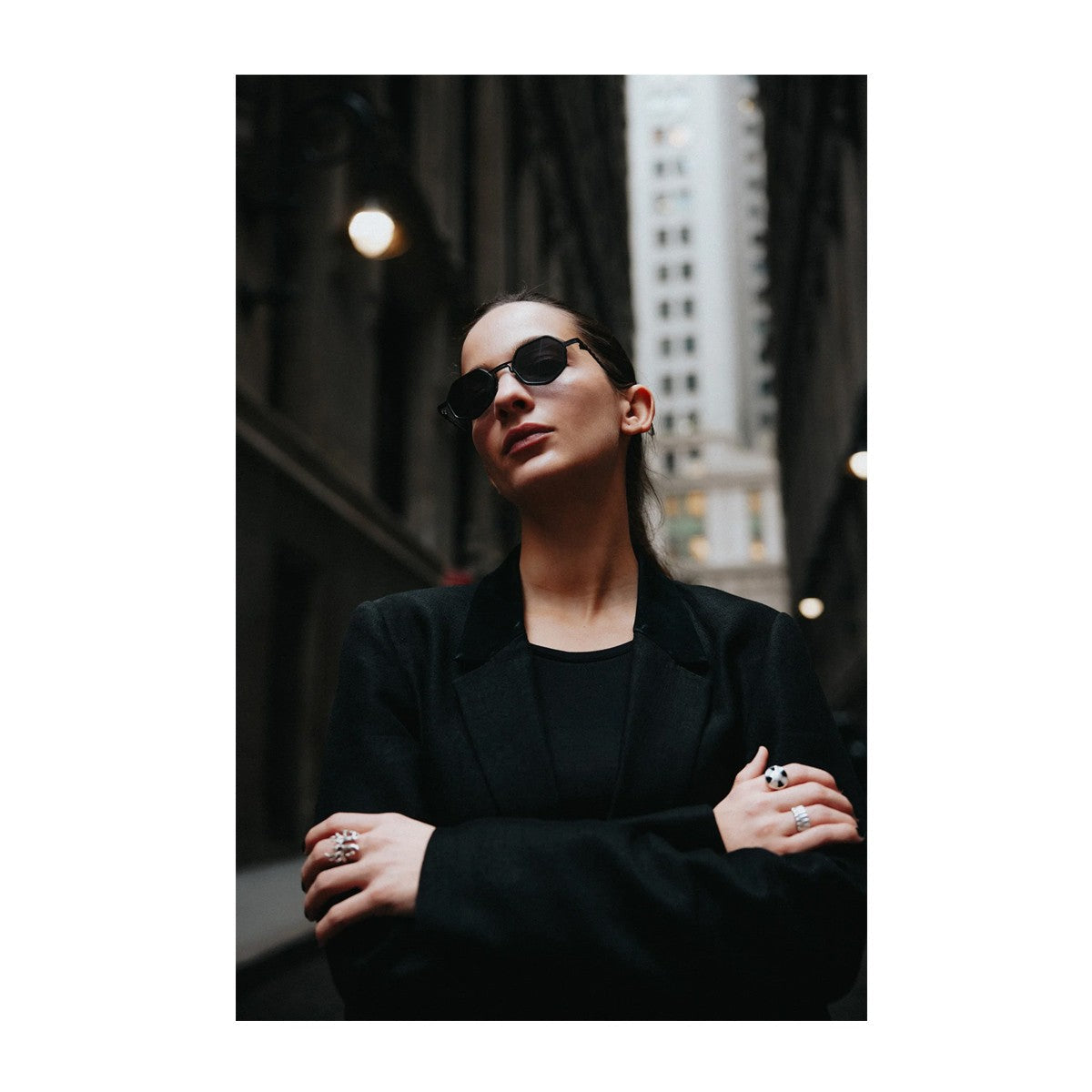Capote Eyewear Guri Black / Orange Titanio