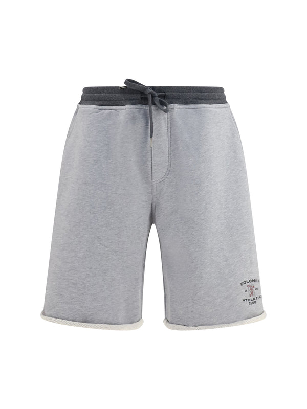 Brunello Cucinelli 100% Cotton bermudas in gray