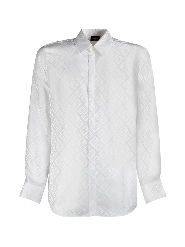 Fendi Shirts White Se+nr12bott:madreperla