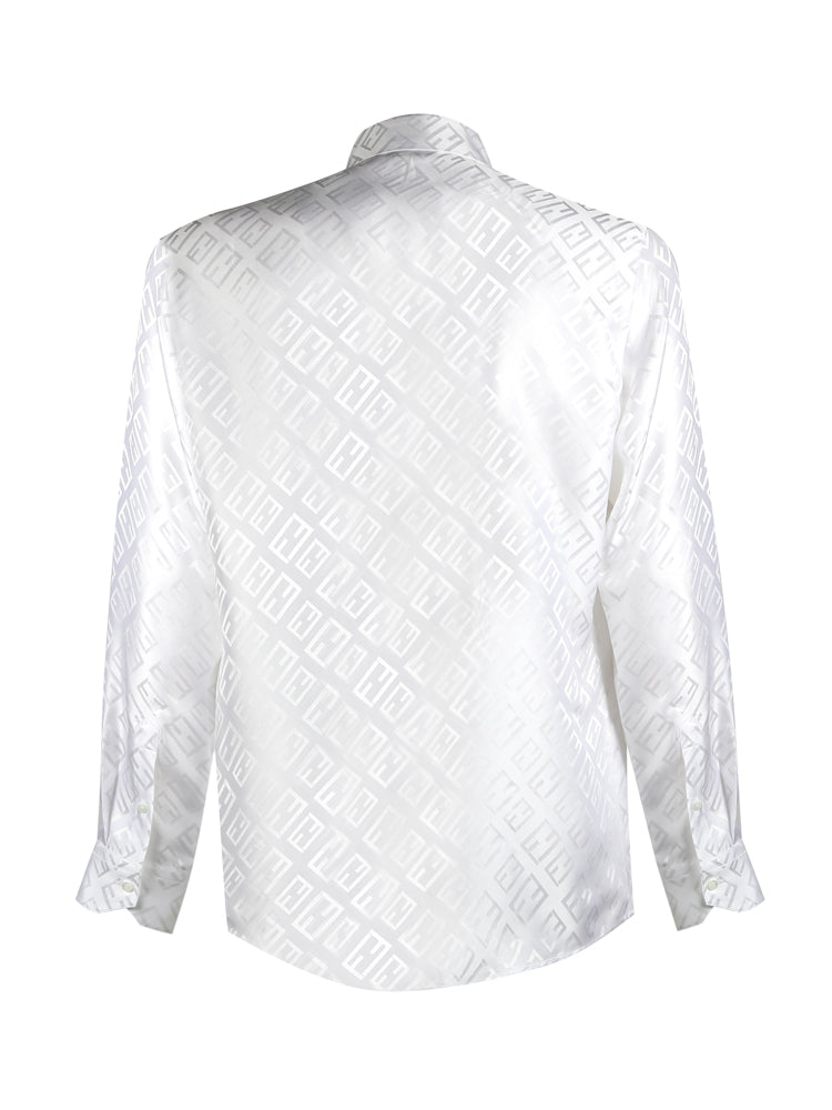 Fendi Shirts White Se+nr12bott:madreperla
