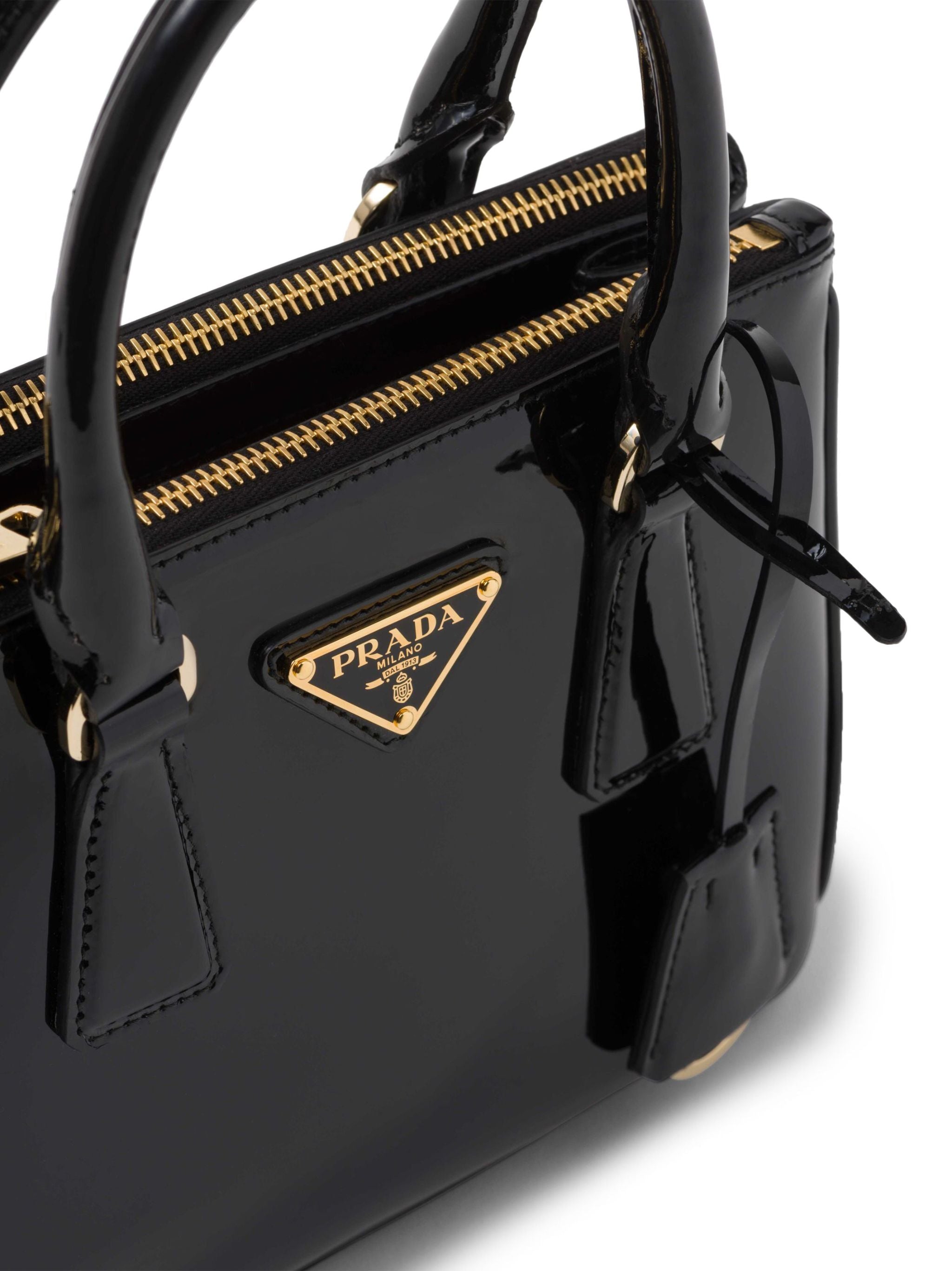 Borsa Galleria Mini In Vernice Black