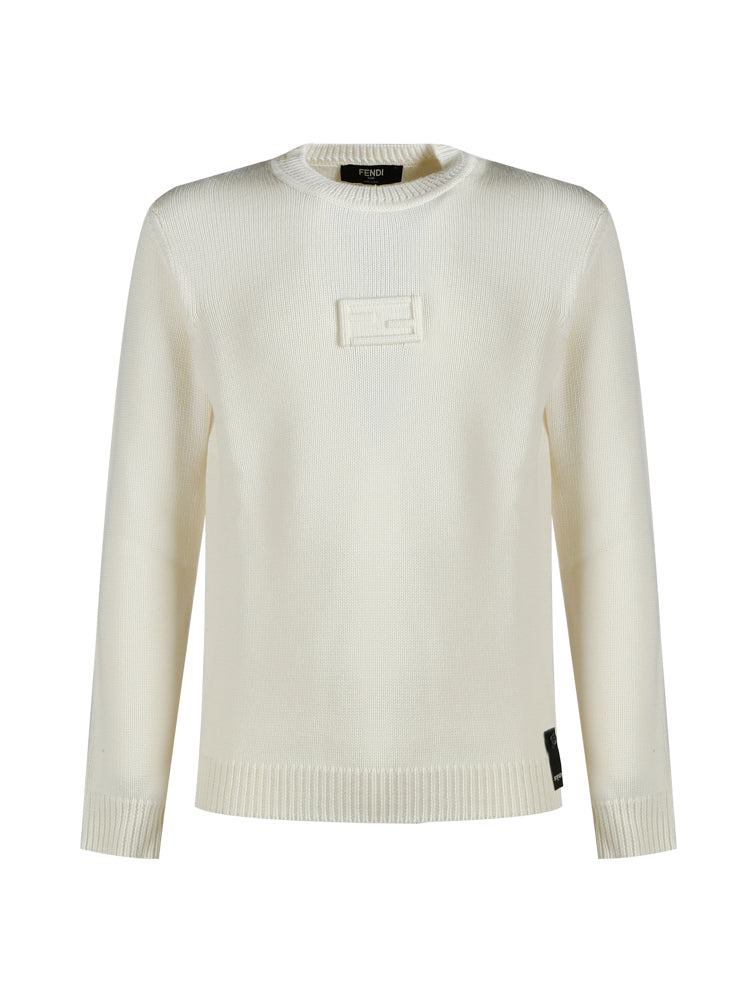 Fendi Sweaters White Wo+nr1bott:madreperla