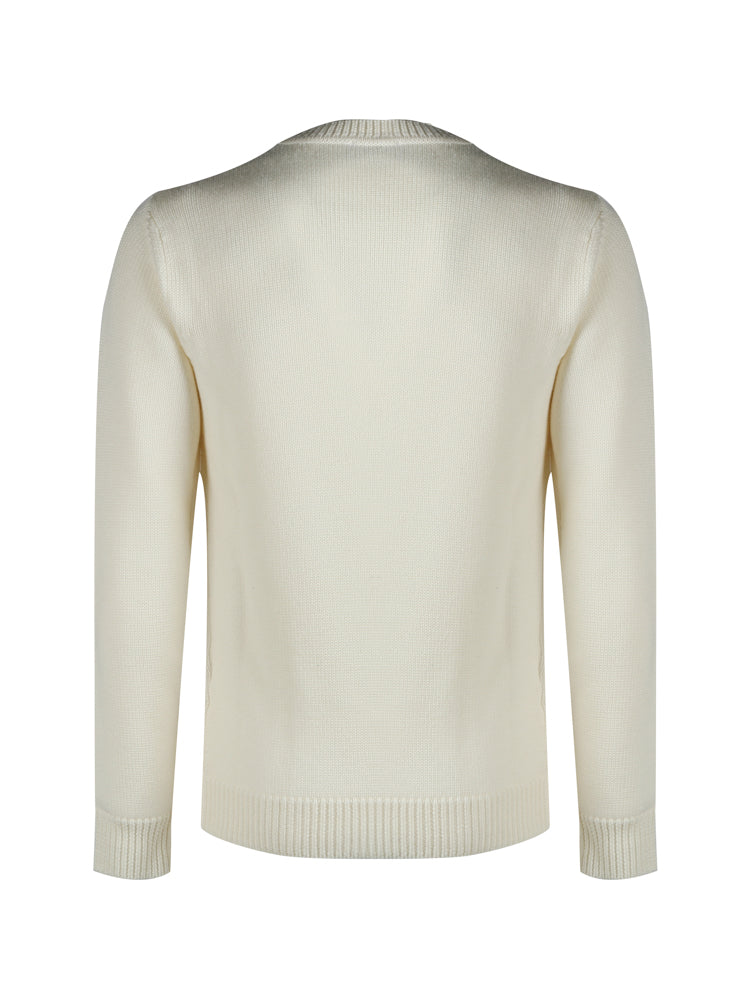 Fendi Sweaters White Wo+nr1bott:madreperla