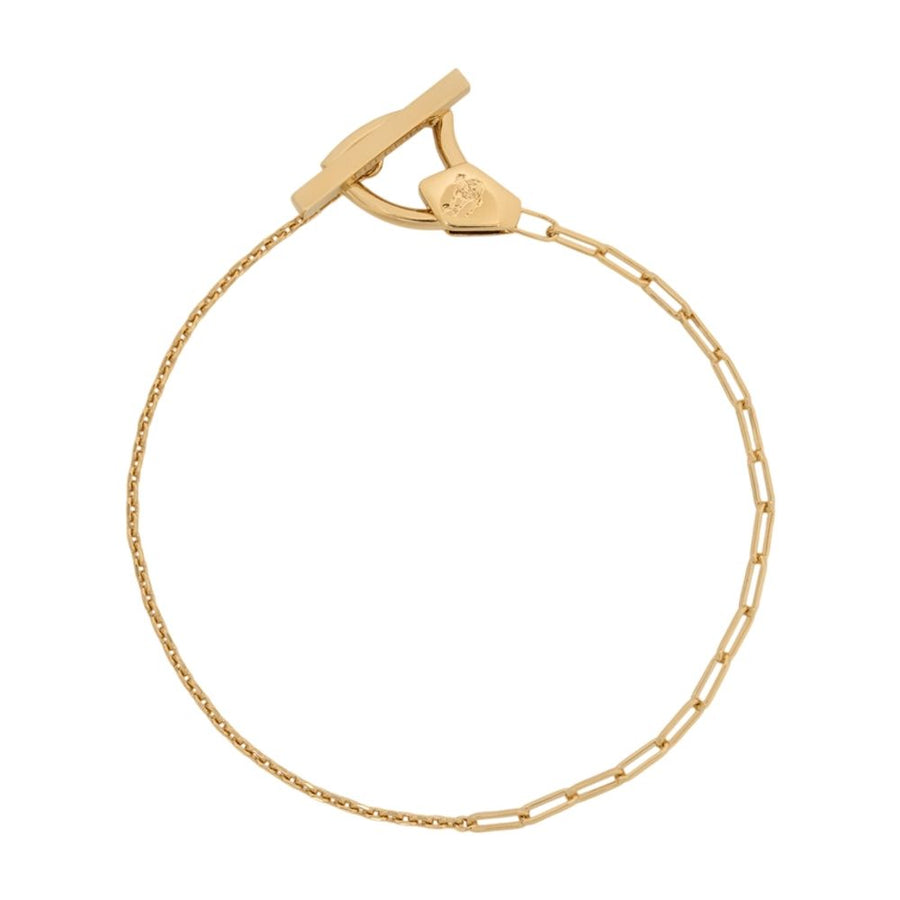 Lj Shield T-Bar Bracelet - Burberry Metal Gold Jewelry-watches / Bracelets