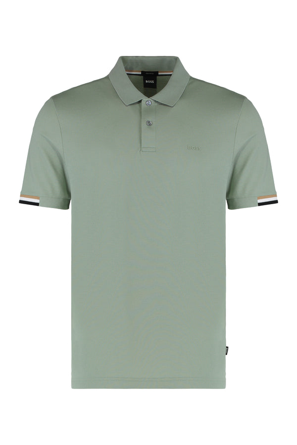 Green Casual Polo Breathable Fabric Cotton Shirts