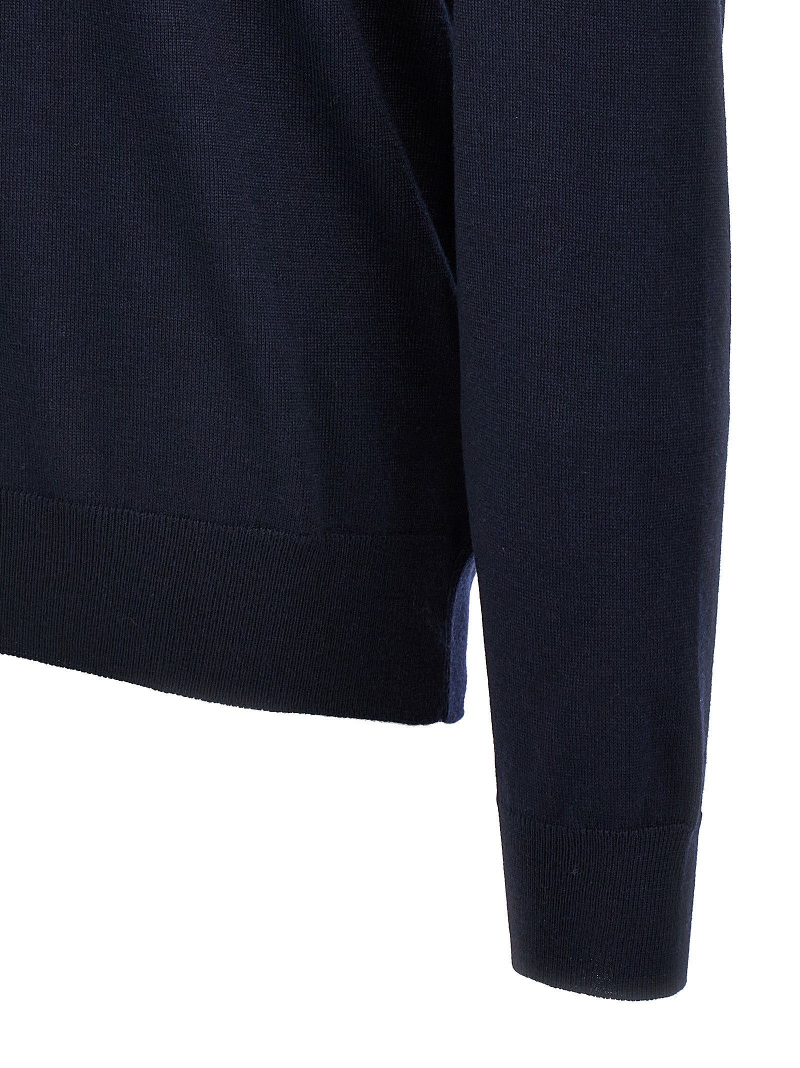 Botto-L sweater Blue Virgin Wool Sweater, Cardigans