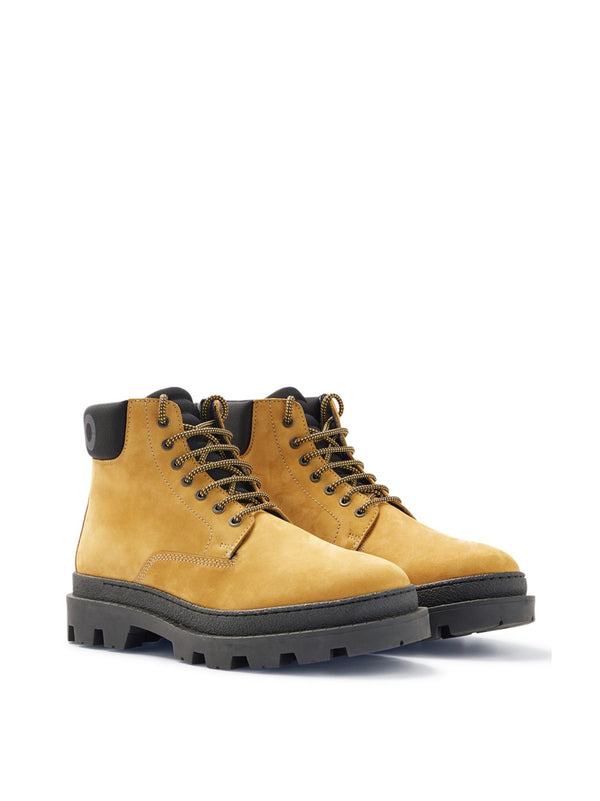 Hugo Boss Nubuck leather boot in yellow