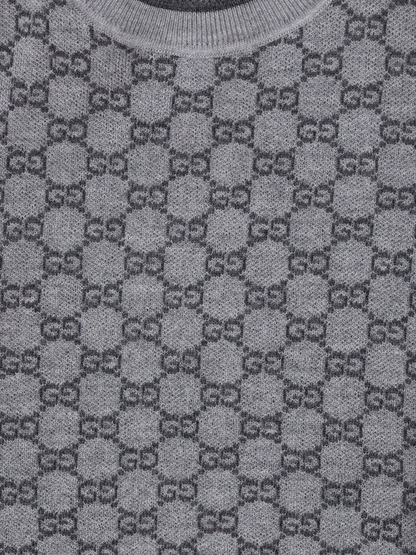Wool Sweater For Girl Medium Grey/dk Grey