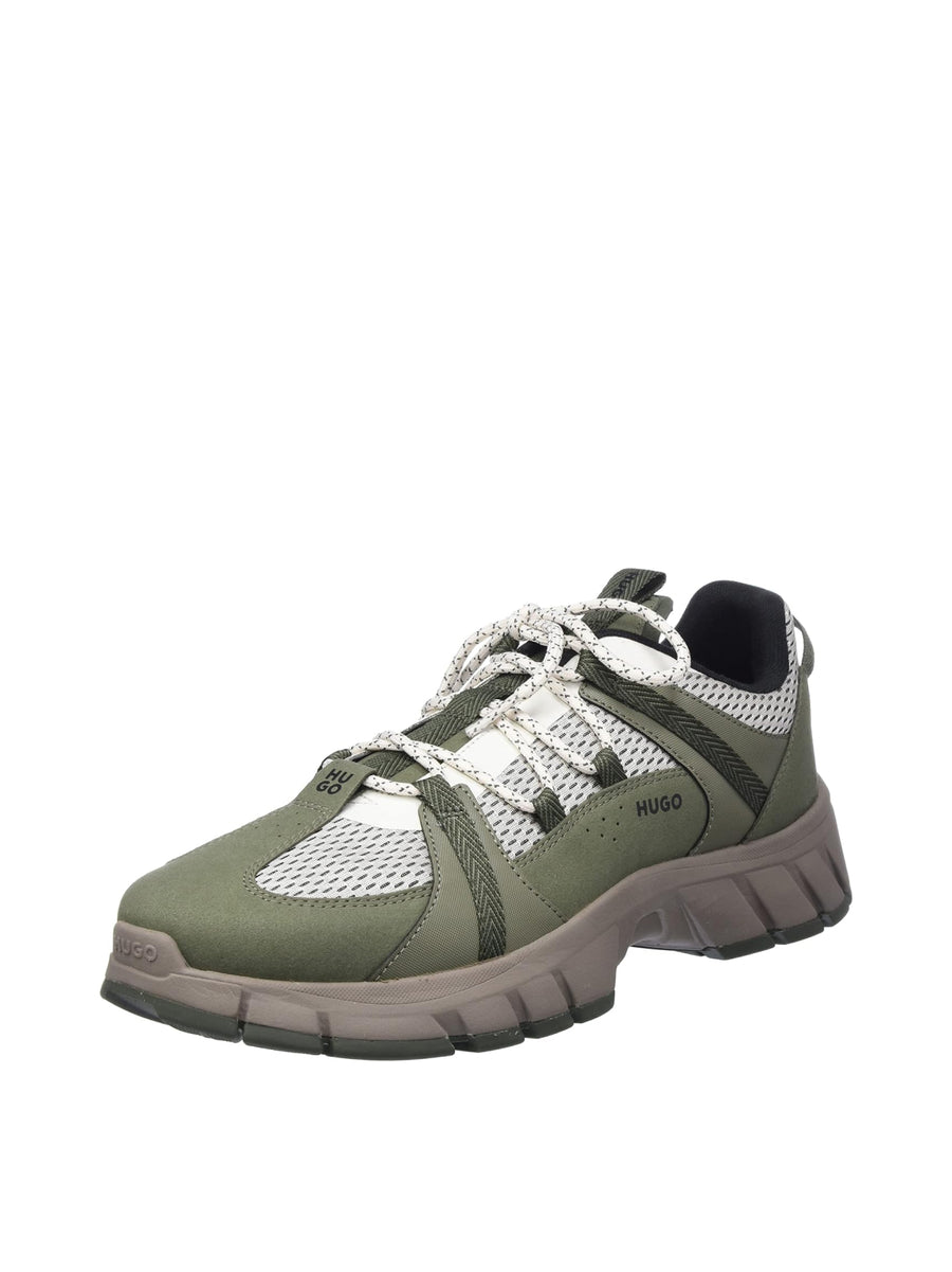 Hugo Boss Mesh sneaker in green