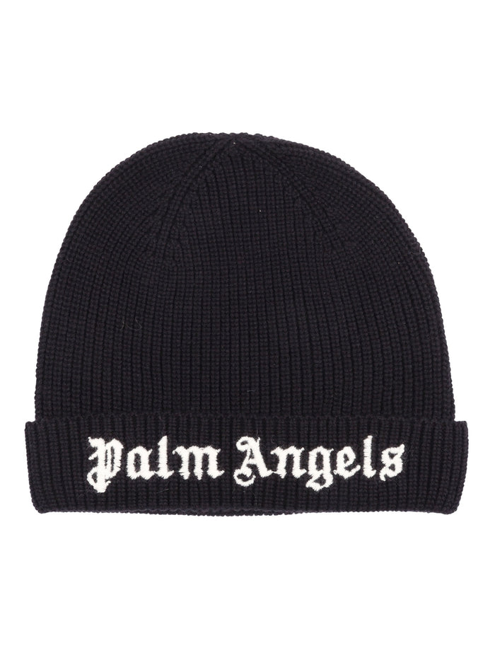 Logo Knit Beanie Black Off White Hat