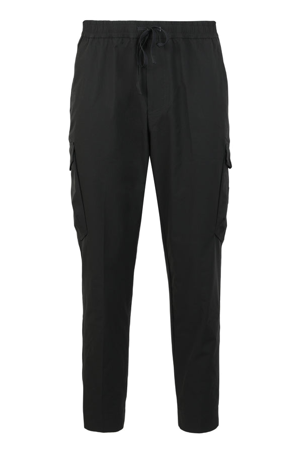 Cargo Pants Elastic Poplin Black Eme Trousers