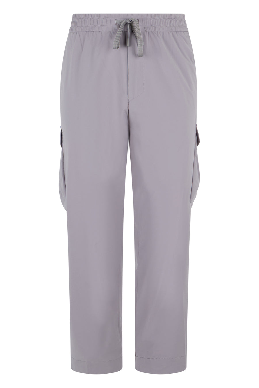 Track Pants With Elastic Waist Grey Polyamide