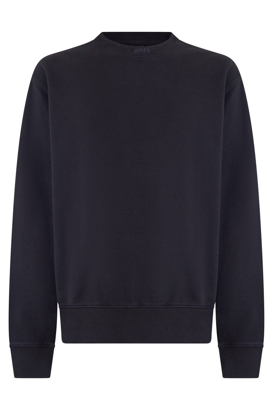 Cotton Sweatshirt With Embroidered Logo Black Sweatshirts