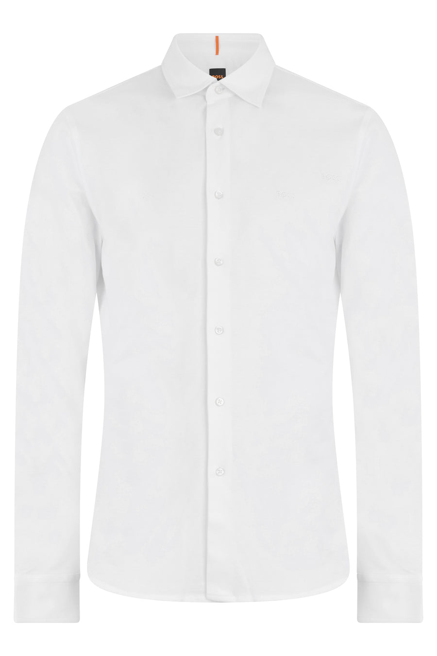 Long-Sleeve Cotton Jersey Shirt White