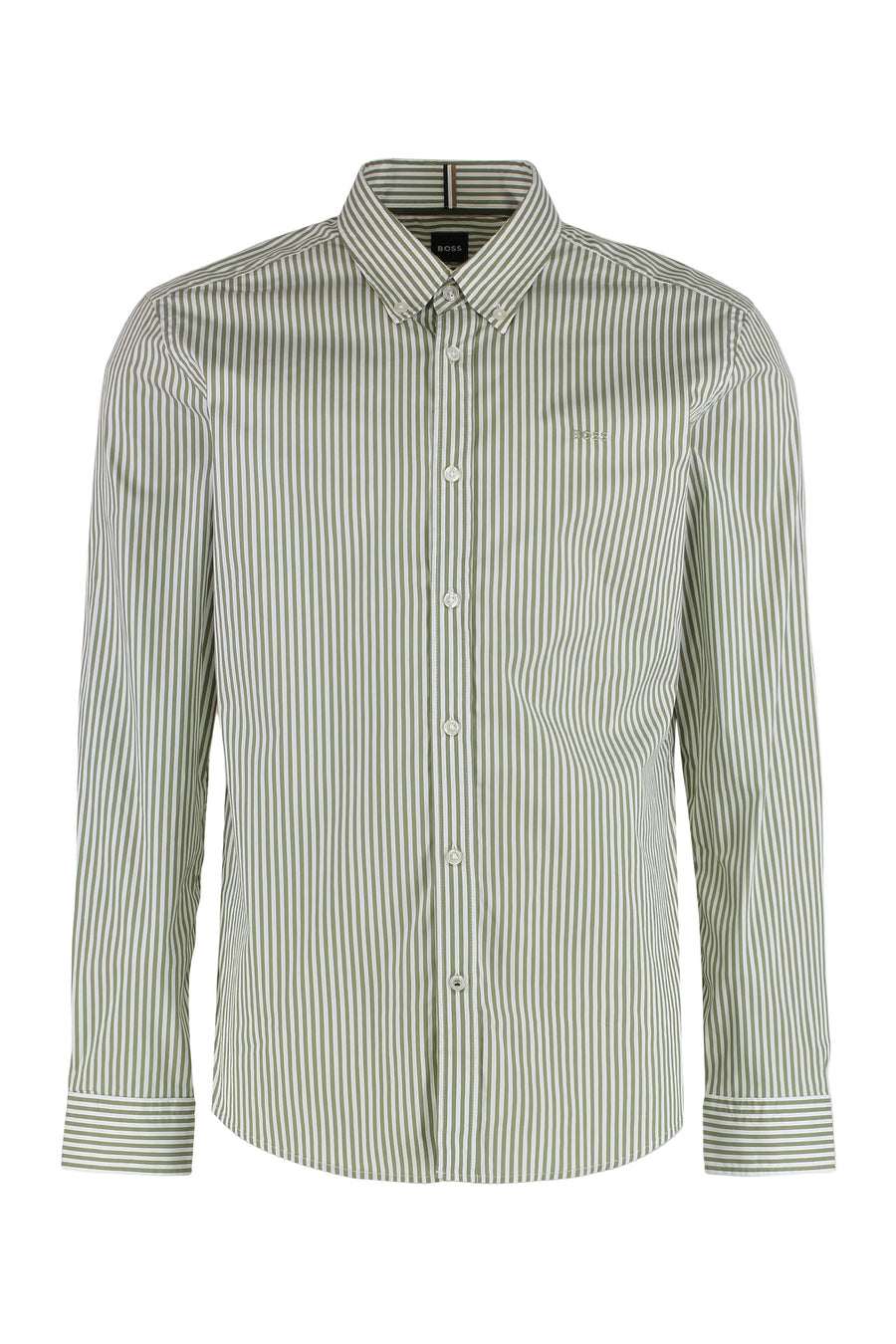 Slim Fit Cotton Oxford Shirt Green