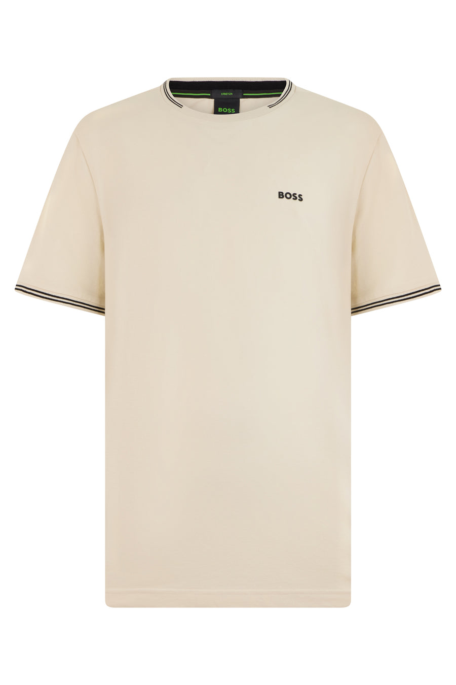 Short-Sleeved Cotton T-Shirt White Open T-shirts