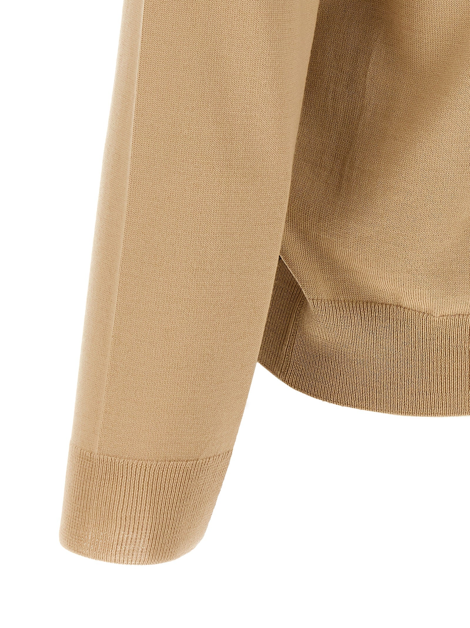 Ebenji sweater Beige Virgin Wool Sweater, Cardigans