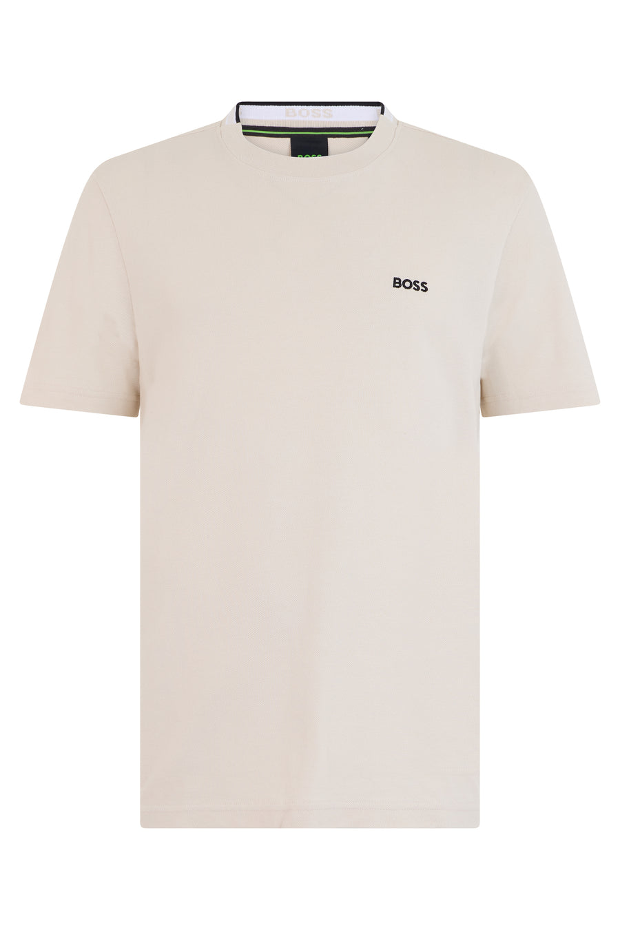 Short-Sleeve Cotton T-Shirt White Open T-shirts