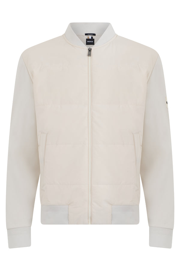 Puffer Jacket H-Skiles 100 White Cotton Mix Open Padded & Down