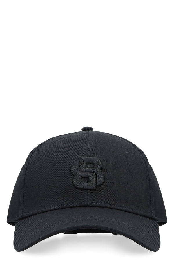 Boss Logo Baseball Cap Black Cotton Hat